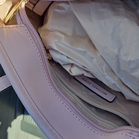 MICHAEL KORS XSMALL TOP ZIP TOTE POWDER BLUSH COLOR - Picture 5 of 7